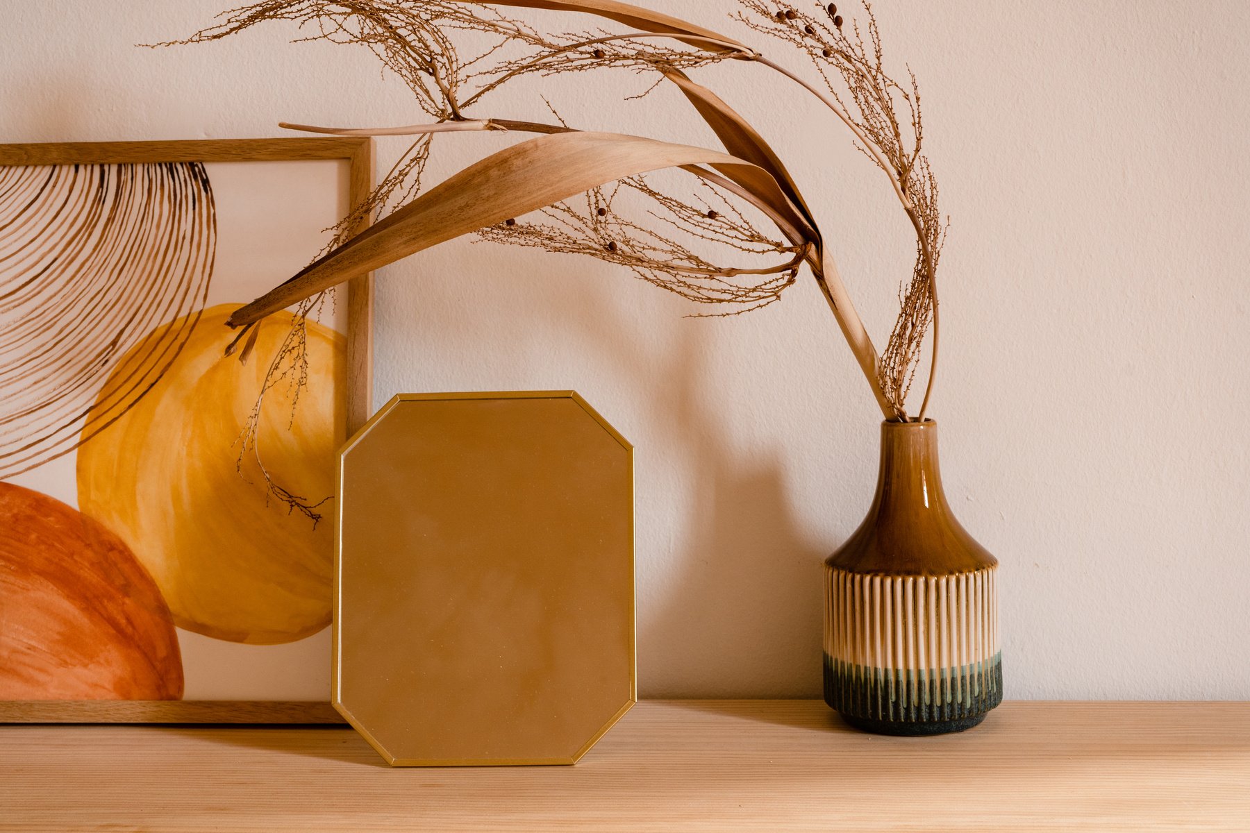 Minimalist Decoration on Wooden Drawer